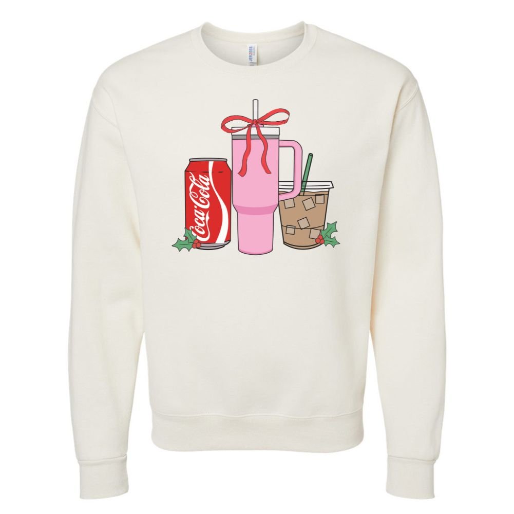 'We're Girls' Holiday Drinks Crewneck Sweatshirt