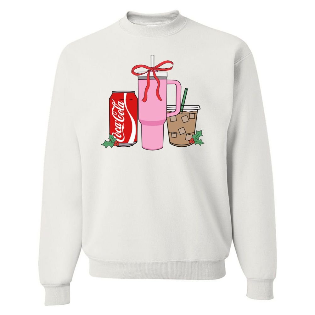 'We're Girls' Holiday Drinks Crewneck Sweatshirt